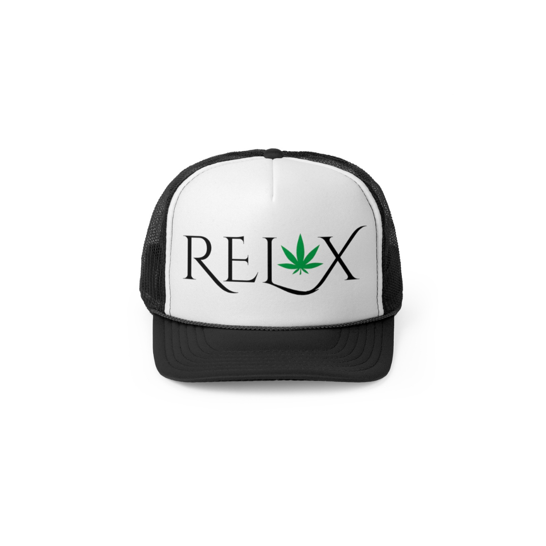 RELAX Mesh Black/White Trucker Hat