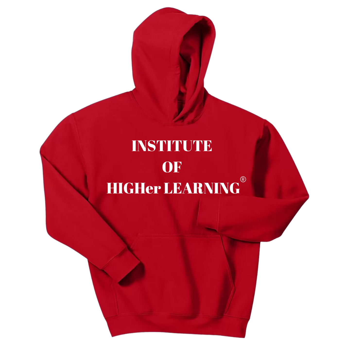 INSTITUTE OF HIGHer LEARNING ® Hoodie (Red w/White)